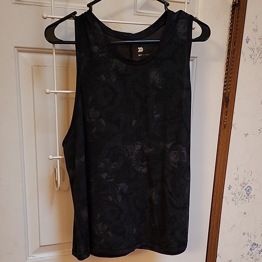 All in Motion Dark Patterned Tank Top